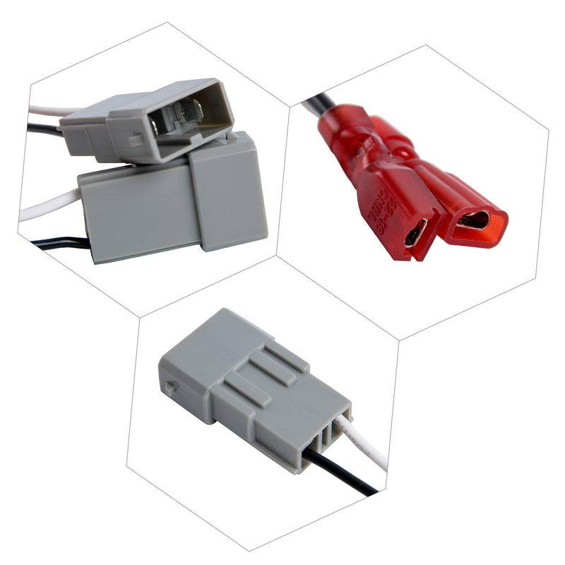 HSTECH 72-7800 2 Pairs (4 Pack) Car Speaker Connector Harnesses for with 1990-Up Honda and Acura Vehicles - Image 3